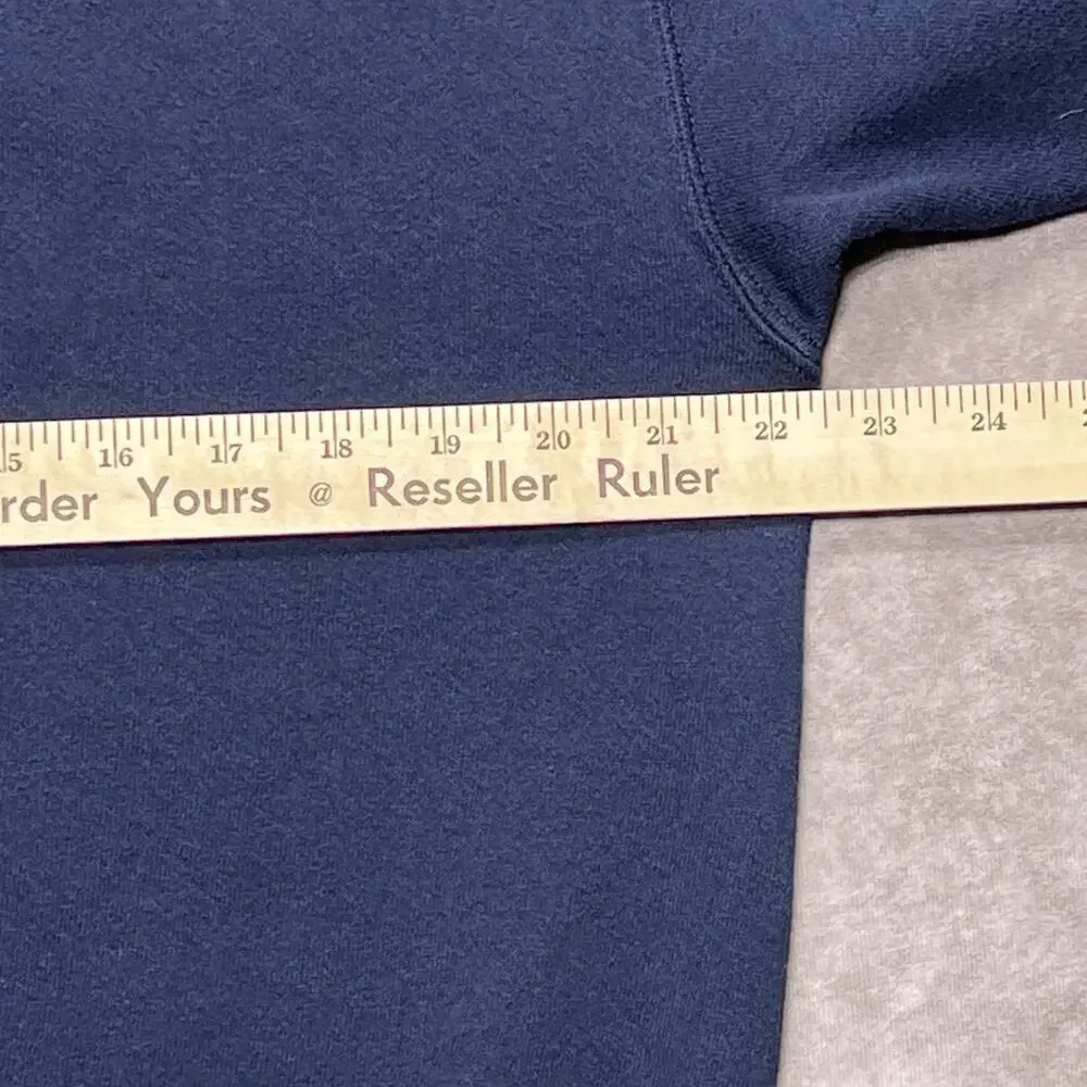 Vintage US NAVY Sweatshirt Mens Large Blue Soffe Crewneck Spellout Pullover